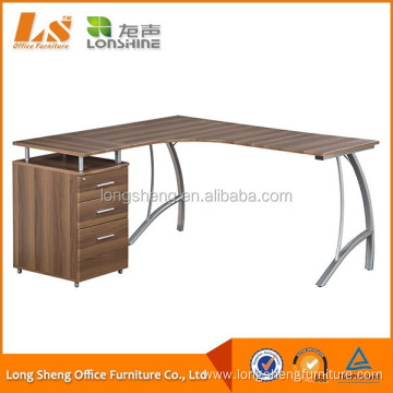 L Shaped Computer Table Desk Design With Drawer